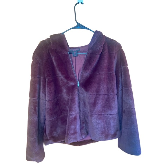 Christian Siriano Jackets & Blazers - Hooded fur jacket